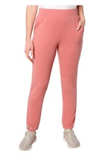 Denim  Co. Women's Active Knit Slim Straight Ankle Pant Rose