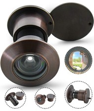- Solid Brass Door Peep Holes for Front Door, 220-Degree Door Viewer Peephole...