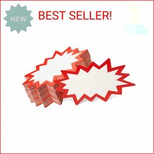 Starburst Signs with Stickers 100pcs Sale Price Tags for Garage Sale, Estate S