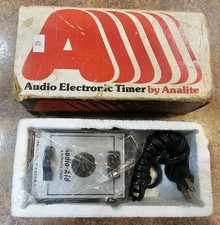 Analite Model 100 Audio-Aid Darkroom Timer NOS w/ Box   Vintage Photography Tool