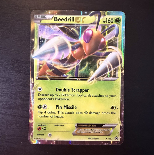 Beedrill EX XY157 XY Black Star Promo Holo English 160HP 2016