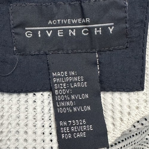 Vintage Givenchy marineblau Badehose Shorts Herren L Logo Taschen 4" Schrittlänge - Bild 8 von 9