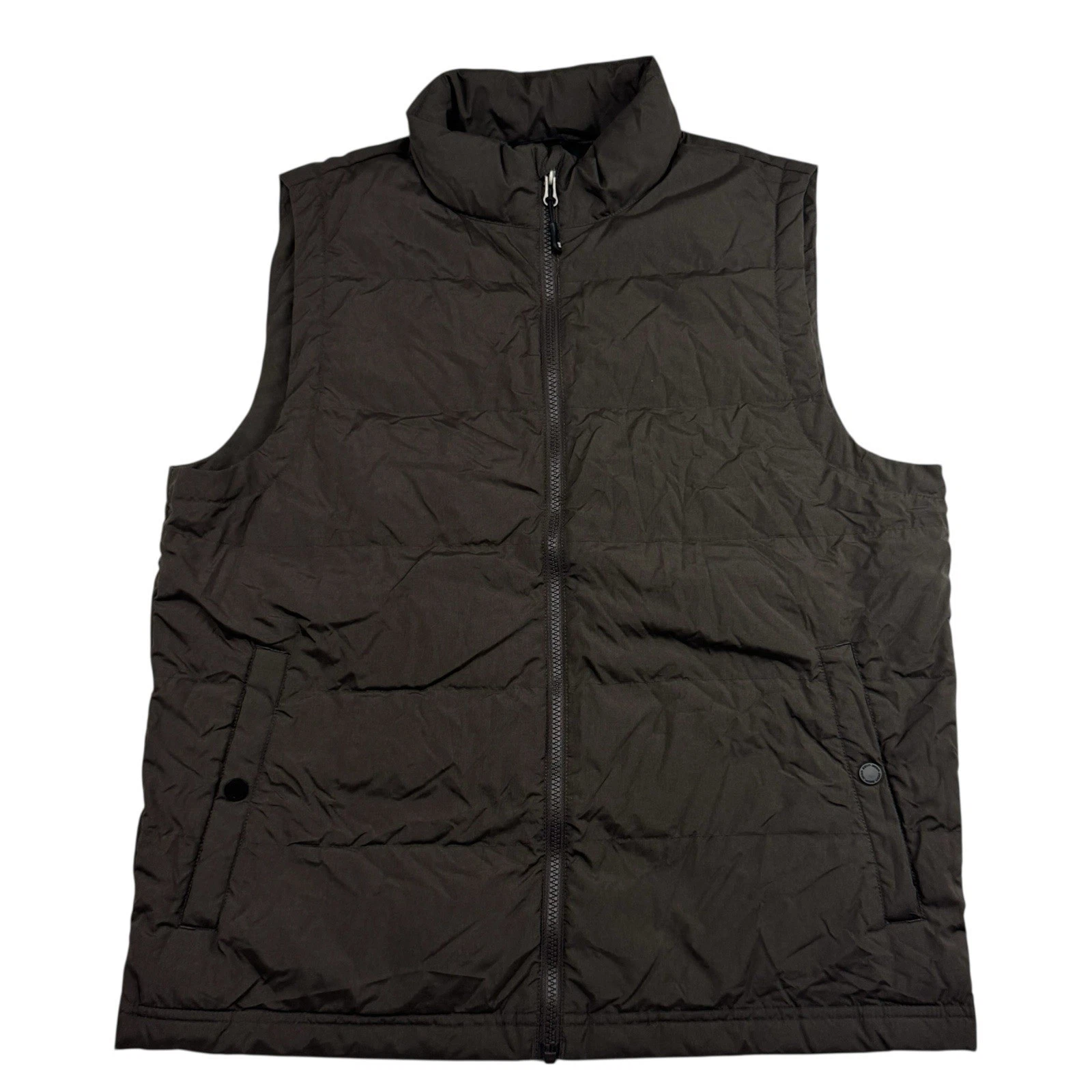 32 Degrees Heat Weatherproof Brown Full Zip Down Feather Filled Vest Size M