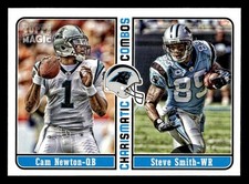 2012 Topps Magic #CC-NS Cam Newton / Steve Smith Charismatic Combos card