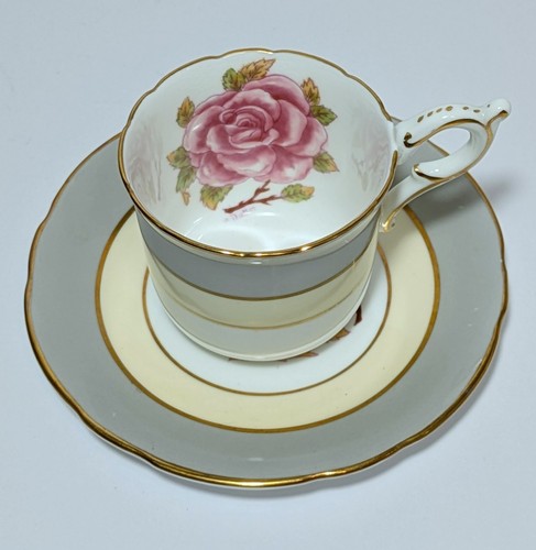 Gorgeous Rare Coalport Romance Pink Rose Demitasse Cup & Saucer Set - Picture 7 of 8