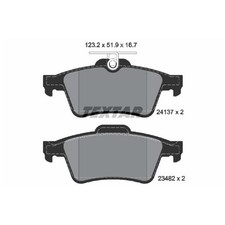 Satz Bremsbeläge Bremsklötze hinten für Volvo C30 533 C70 2 542 S40 544 | 244