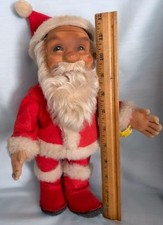 12" Vintage 1953 Steiff Santa Claus 731 Button Wrist Tag Original Xmas Outfit