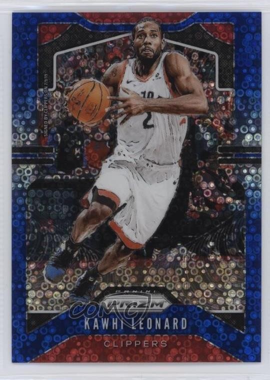 2019-20 Panini Prizm Fast Break Blue Prizm 104/175 Kawhi Leonard #149 7n6