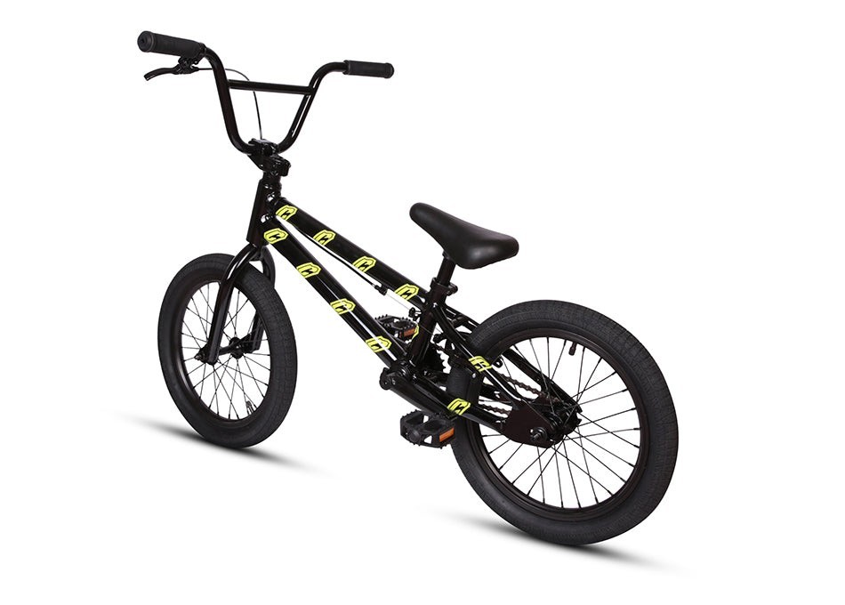 Collective BMX Youth Freestyle 16in FreeCoaster BLK/Yellow! 