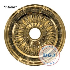 13x7 Reverse 72 Spoke Cross Lace All Gold Lowrider Wire Wheel Rims T-gold 13x7 Reverse 72 Spoke Cross Lace All Gold Lowrider Wire Wheel Rims T-gold