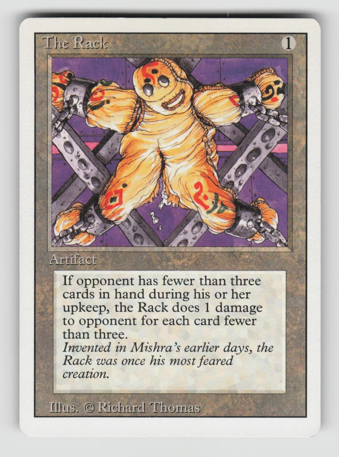 The Rack Uncommon Revised Edition Magic: The Gathering Near Mint