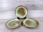 Vintage Frankoma Pottery Lunch / Salad Plate in Prairie Green 6.75" Lot of 3