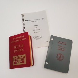 Vintage SF Muni Employee Rule Books Manuals Inscribed Operator Lot of 3 VTG