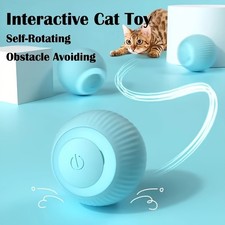 Interactive Cat Toy Automatic Rolling Ball USB LED for Kitten Exercise