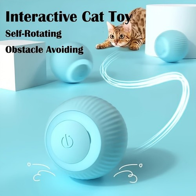 #ad Interactive Cat Toy Automatic Rolling Ball USB LED for Kitten Exercise $12.34