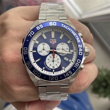 TAG AQUARACER QUARTZ CHRONOGRAPH 43mm Mens Watch BLUE CAZ1018.BA0842 Steel