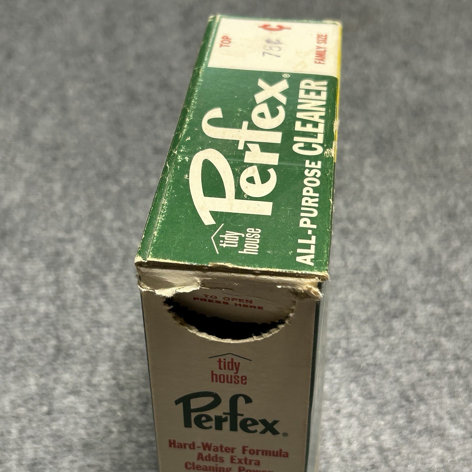 Perfex Cleaner Tidy House Open Box All Purpose Powder  USA Made VTG Hard Water