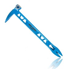 Real Steel 10" Double Ended Nail Puller Cats Paw Pry Bar 10", Blue