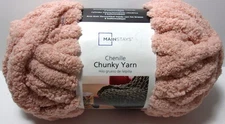 Mainstays Chenille Chunky Yarn, Super Bulky, 100% Polyester, 8 oz,  Pearl Blush