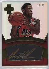 2012-13 Panini Innovation Innovative Ink Gold 16/25 Udonis Haslem #40 Auto rp9