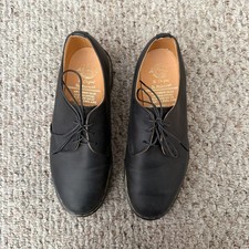 New Dr. Martens 1461 Made in England Black Leather 3-Eye Shoes - Size UK 5