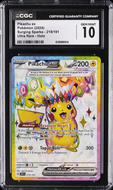 Pikachu ex #219 (Surging Sparks (2024))