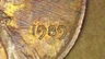 1989 P Lincoln Memorial Cent with a Doubled Die Obverse (Date) (A517)