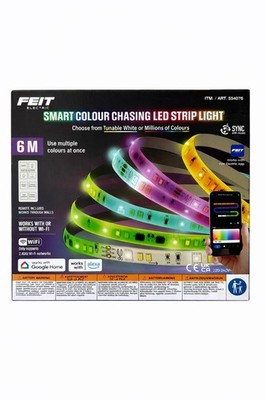 Feit Electric 6m Smart Colour-Chasing LED Streifen Licht WLAN Günstigste verfügbar