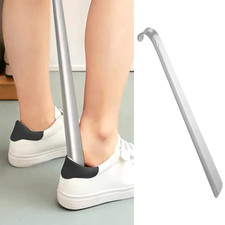 22in Extra Long Handle Shoe Horn Stainless Steel Metal Shoes Remover Shoehorn US