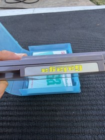 Galaga (Nes, Nintendo 1988) con manuale e custodia blu trasparente come nuovo