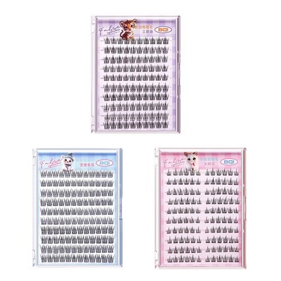 Selbstcluster Falsche Wimpern Wiederverwendbar mit Soft Natural Effekt 10 12 mm