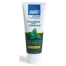 Epic Dental Flouride-Free Toothpaste - Spearmint 4.9 oz Paste