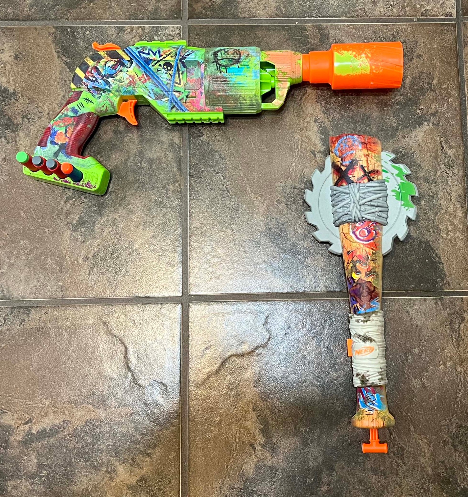 Nerf Zombie Strikeout Melee Dart Shooter w/ Foam Blade & Dri