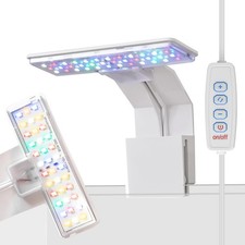 Mini Clip-On Aquarium Light 7W USB Dimmable Fish Tank Lamp with 3 Light Modes...