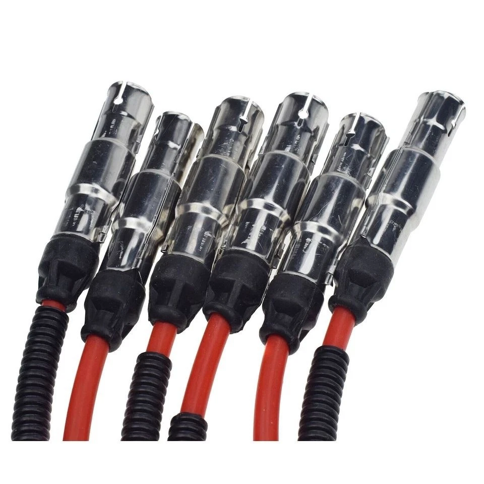 Spark plug wire cable for 99-03 Volkswagen Golf Jetta Passat VR6 2.8L 021998031 Foto 2 de 3