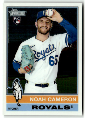 2025 Topps Heritage MLB Baseball No. 625 Noah Cameron Rookie