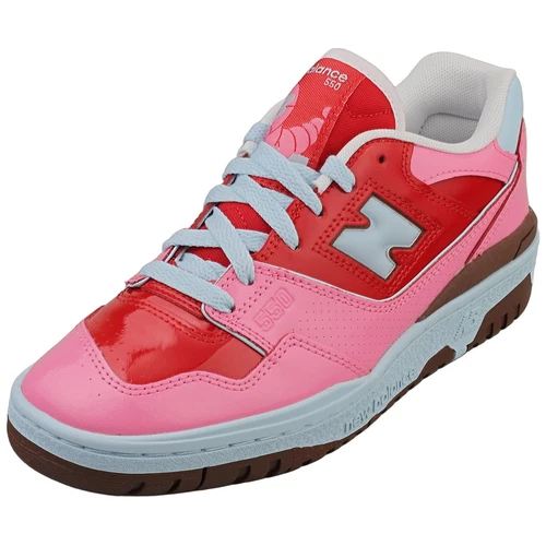 New Balance 550 Scarpe da Ginnastica Unisex Moda in Rosa Rosso 5.5 UK