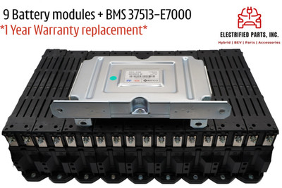 Sonata/Optima 2014 2015 9 Hybrid Battery Modules and BMS 37513-E7000 Rebuild Kit