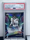 2024 Topps Chrome - Future Stars Auto Aqua Caleb Williams RC #/199 Rookie PSA 9
