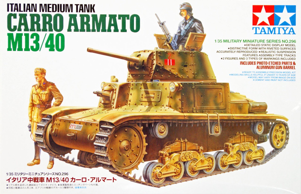 Tamiya 35296 - 1/35 WWII Italian Tank Carro Armato M13/40 - New - Image 3