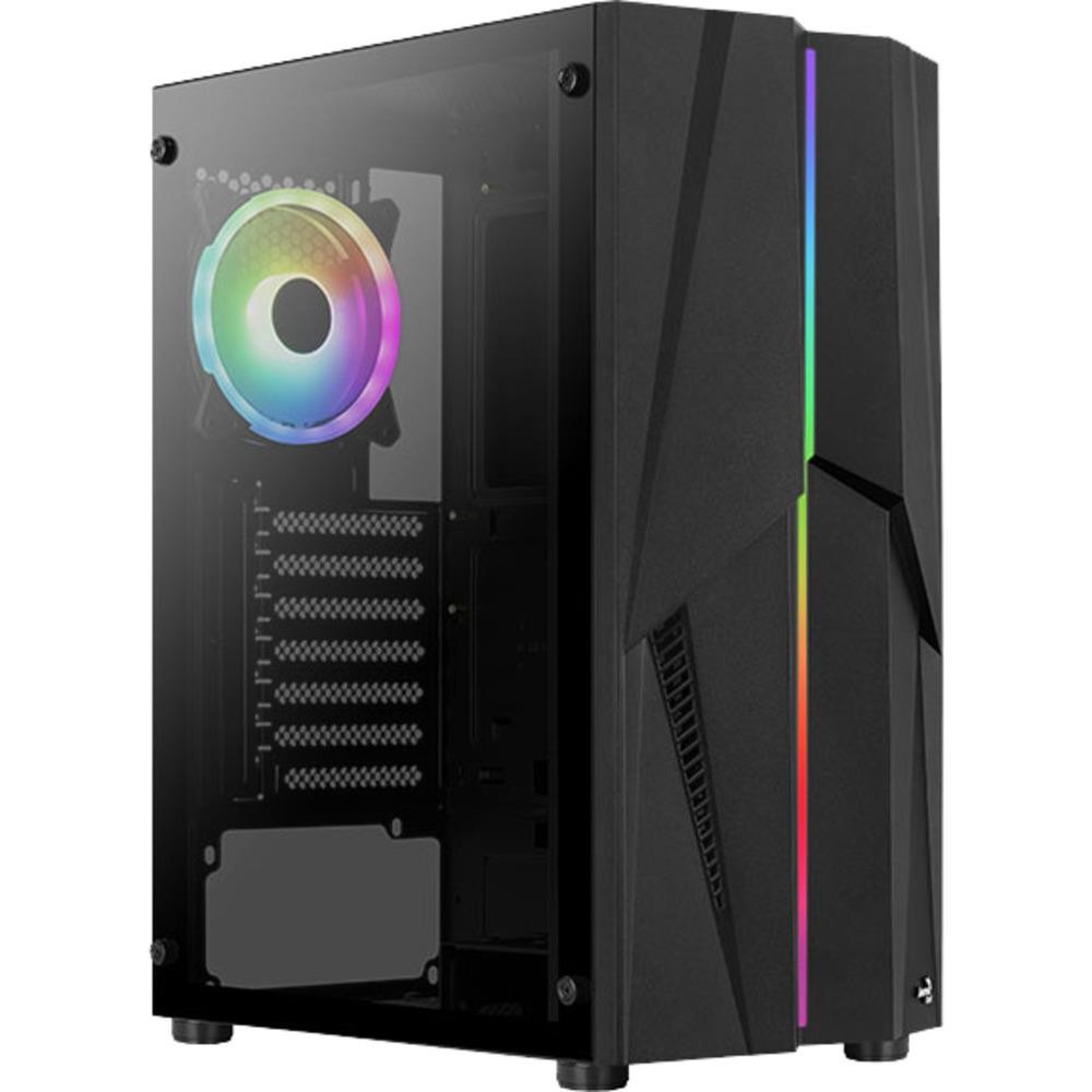 Aerocool Mecha v2 ARGB ATX Mid Tower Gehuse Schwarz 120 ARGB-Lfter 10490₽