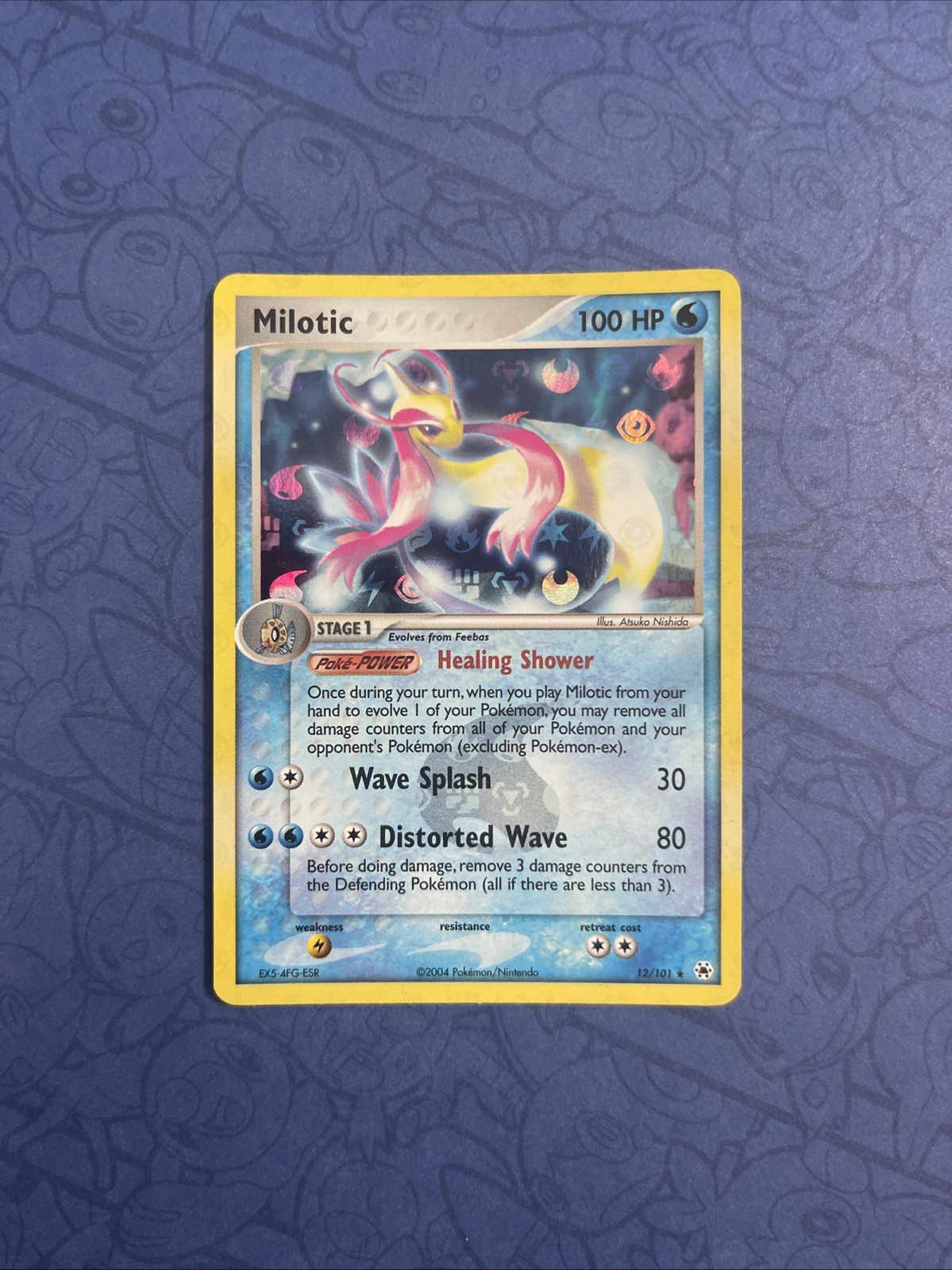Pokemon TCG Milotic 12 EX Hidden Legends 2003 Rare Reverse Holo - NM