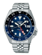 New seiko 5 Sports SKX series Stainless Steel Blue Dial Men's Watch SSK003