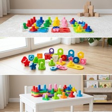 Educational Shape Matching Screw Toy for Toddlers - Autism  Fine Motor Skills