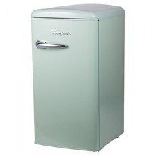 FRIGORIFERO VINTAGE RETRO' CON FREEZER MONOPORTA VERDE ACQUA DA 100 LT