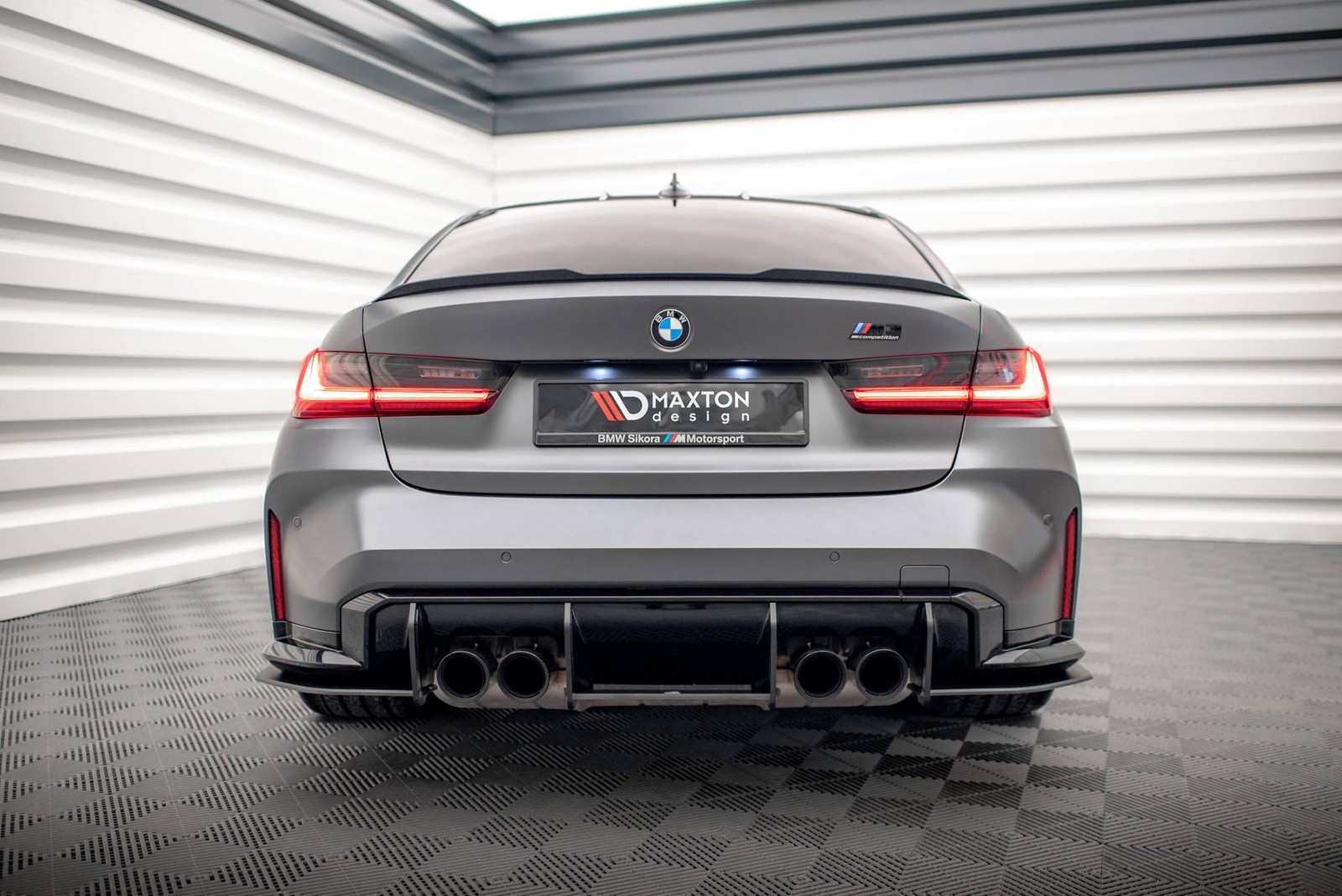 Diffuseur central Maxton Street Pro en ABS ultra resistant pour BMW M3