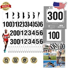 300 Running Bib Numbers, Waterproof, Tear-Resistant, 6x7.5"