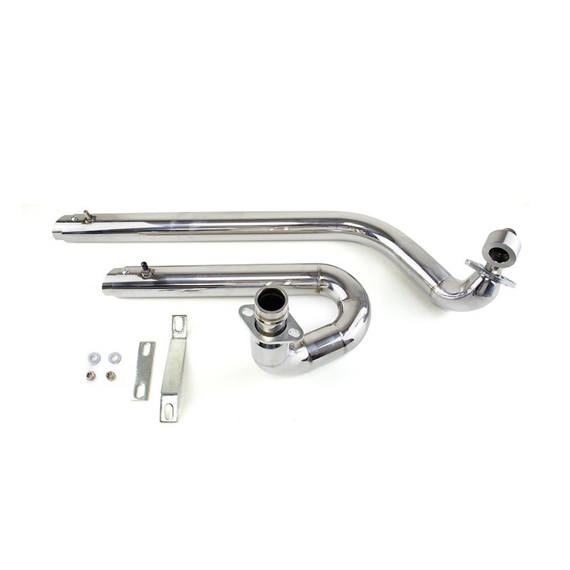 Chrome Exhaust Pipe Systems Fit For Yamaha V star 650 XVS650 Dragstar 650 XVS400