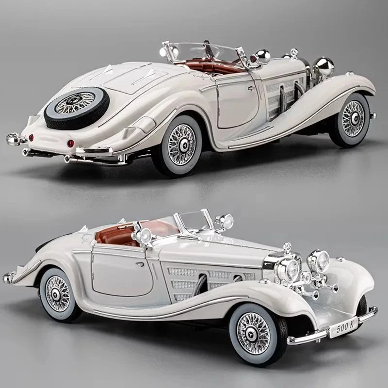 1:24 1936 Mercedes-Benz 500K especial Roadster diecast modelo de coche juguete de colección regalo Foto 4 de 4