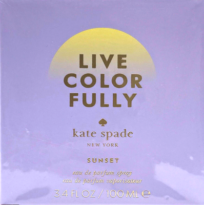KATE SPADE LIVE COLORFULLY SUNSET EDP SPRAY WOMEN 3.4 Oz / 100 ml